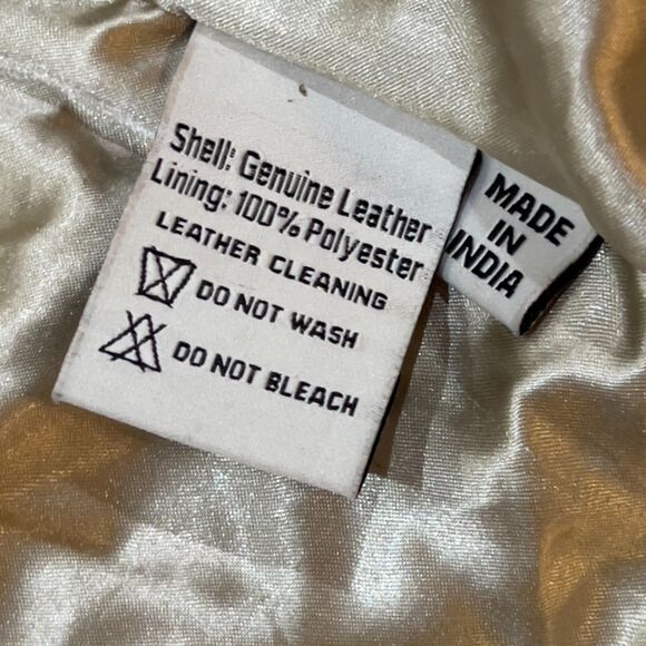 RARE! Scully Light Brown Soft Leather Jacket Interior Butterfly Graphic Women XS - Picture 9 of 11